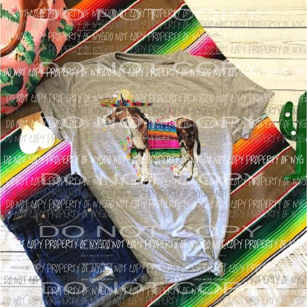 Fiesta donkey serape Sublimation transfers Heat Transfer