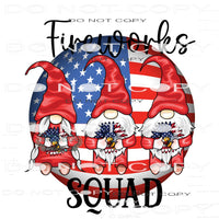 Fireworks Squad #11000 Sublimation transfers - Heat