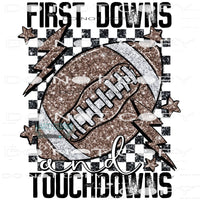 First Downs And Touchdowns #6756 Sublimation transfers -