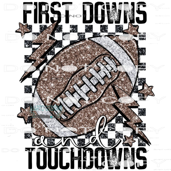First Downs And Touchdowns #6756 Sublimation transfers -