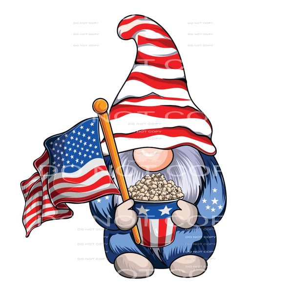 Flag gnomes # 1043 Sublimation transfer - Heat Transfer