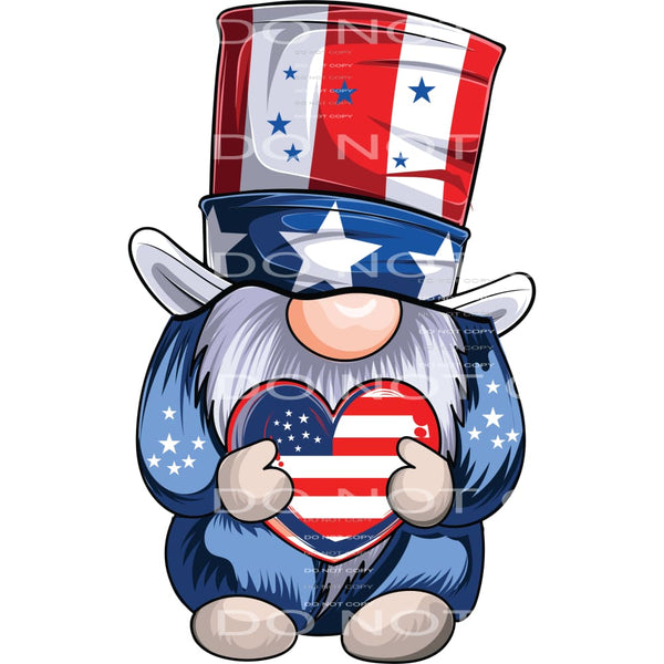 Flag gnomes # 1054 Sublimation transfer - Heat Transfer