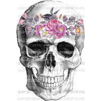 Floral Skull sublimation transfers Heat Transfer