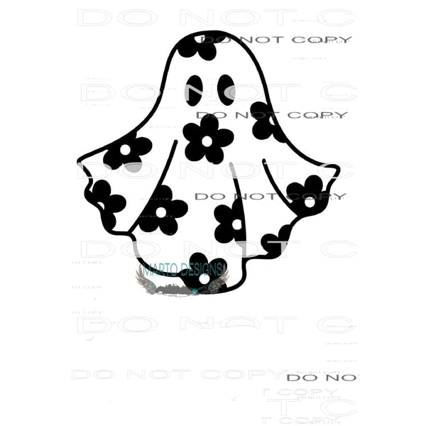 Flower ghost # 6002 Sublimation transfers - Heat Transfer