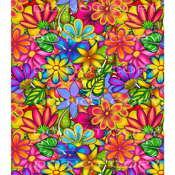 Flowers #5545 Sublimation transfers - Heat Transfer Graphic