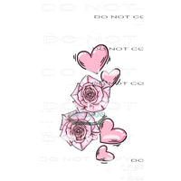 Flowers Sleeve #9023 Sublimation transfers - Heat Transfer