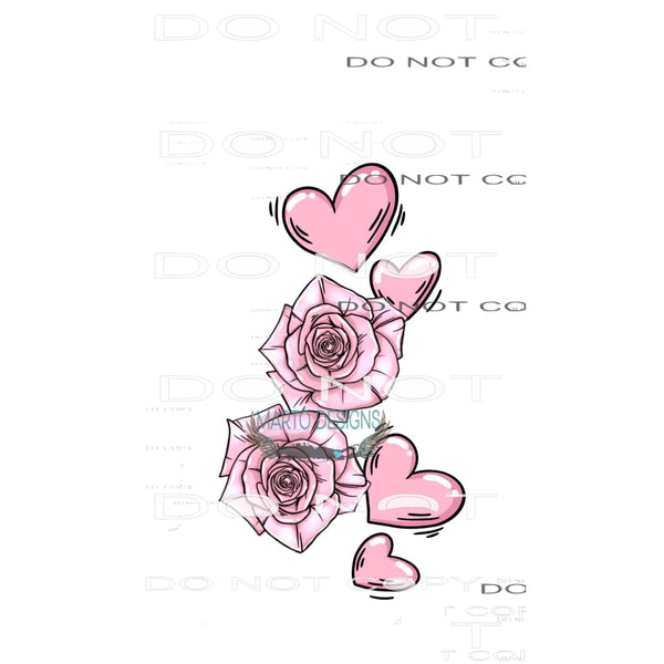 Flowers Sleeve #9023 Sublimation transfers - Heat Transfer