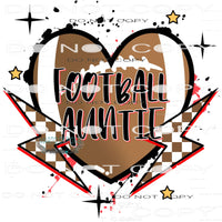 Football Auntie #6694 Sublimation transfers - Heat Transfer