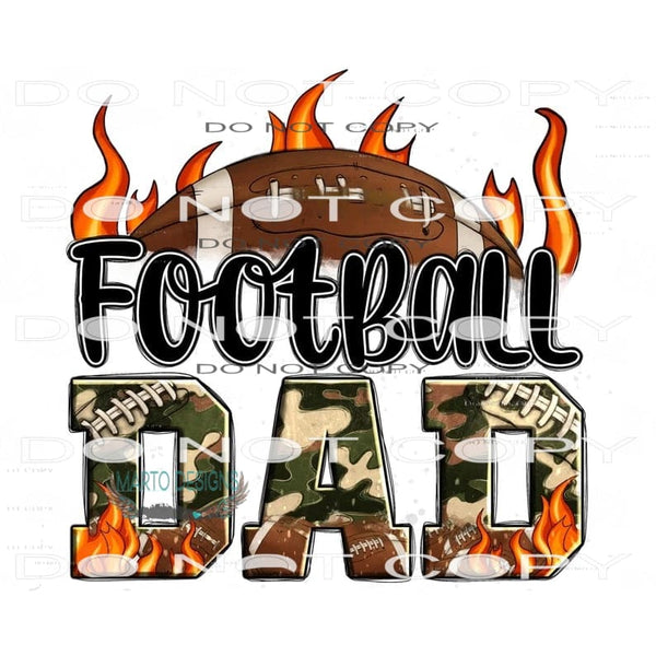 Football Dad #6534 Sublimation transfers - Heat Transfer