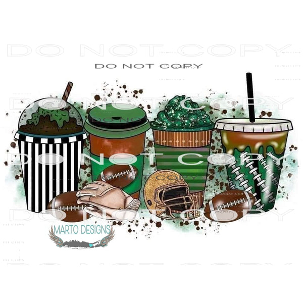 Football Drink #6395 Sublimation transfers - Heat Transfer