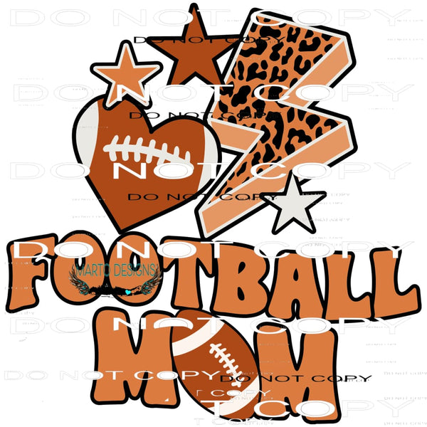 Football mom # 1010 Sublimation transfers - Heat Transfer