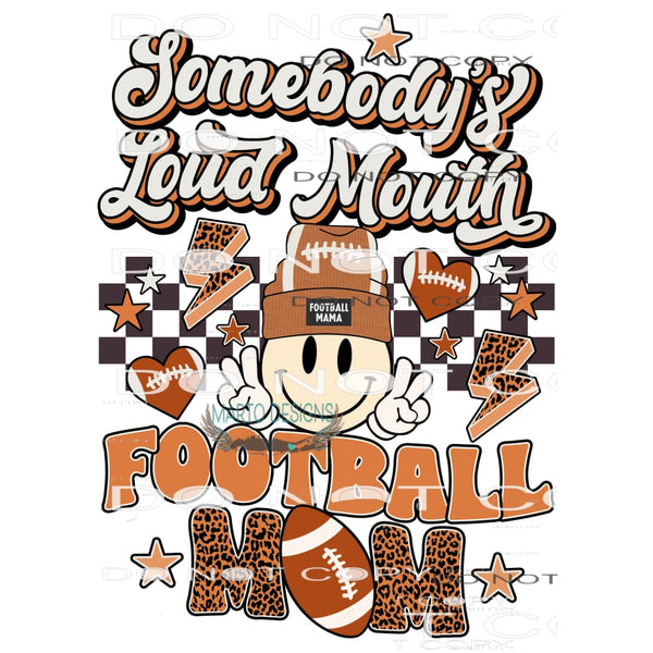 Football mom # 1015 Sublimation transfers - Heat Transfer