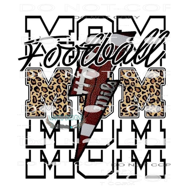 Football Mom #6370 Sublimation transfers - Heat Transfer