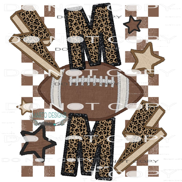 Football Mom #7228 Sublimation transfers - Heat Transfer