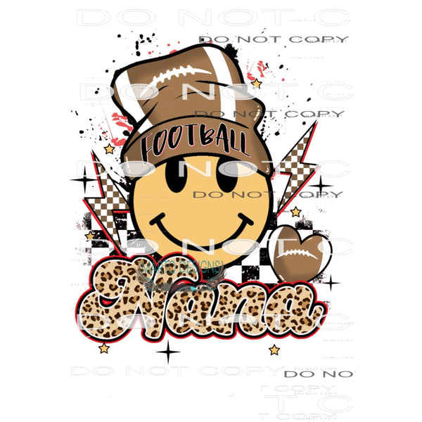 Football Nana #6376 Sublimation transfers - Heat Transfer