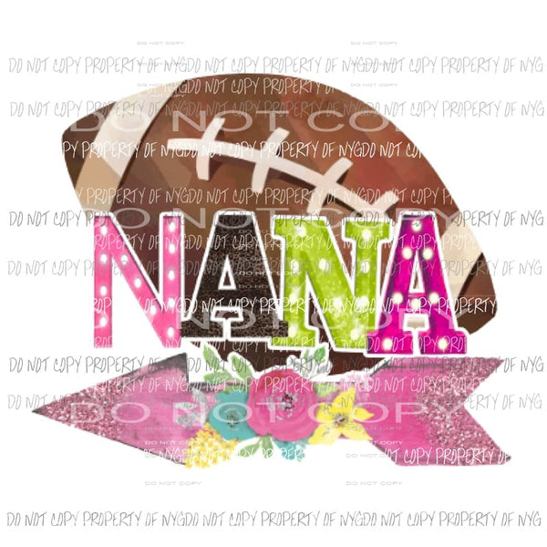 Football Nana Sublimation transfers Heat Transfer