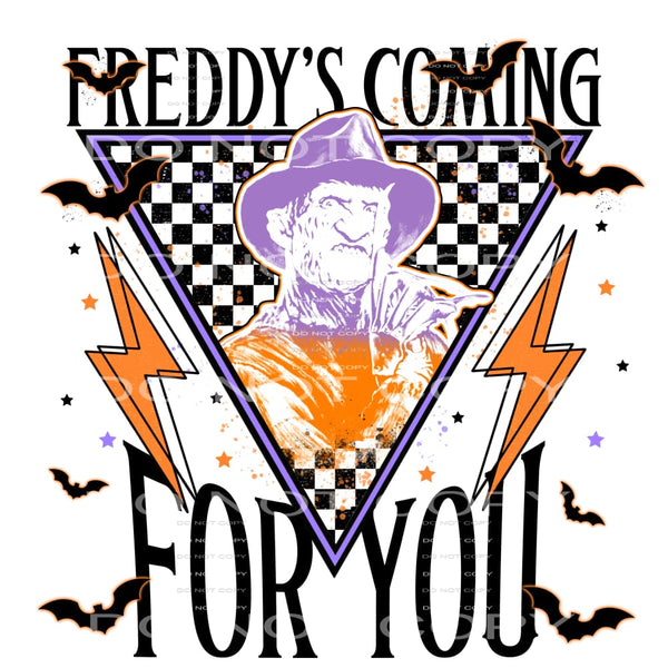 Freddy’s Coming For You #5878 Sublimation transfers - Heat