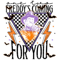 Freddy’s Coming For You #5984 Sublimation transfers - Heat