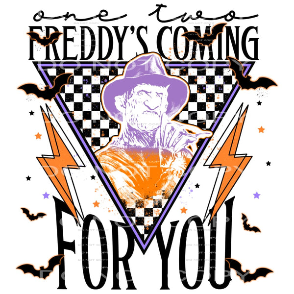Freddy’s Coming For You #5984 Sublimation transfers - Heat