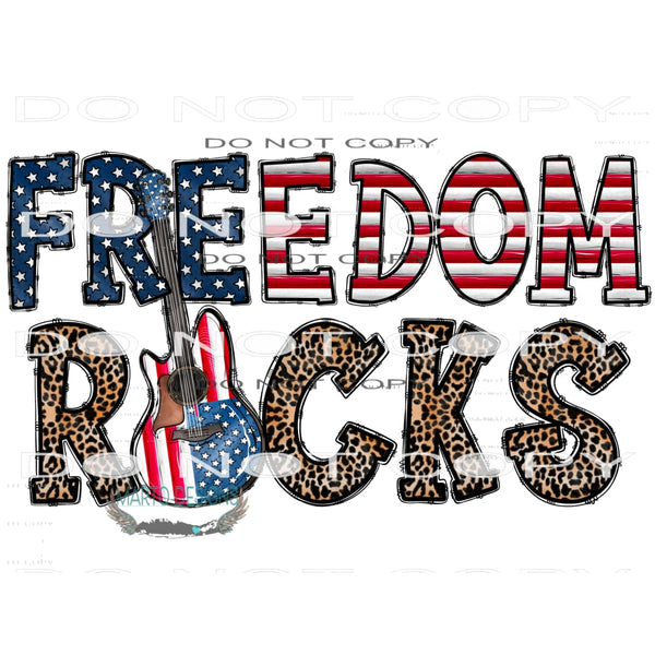 Freedom Rocks #10863 Sublimation transfer - Heat Transfer