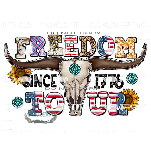 Freedom Since 1776 Tour #10790 Sublimation transfers - Heat