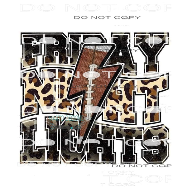 Friday Night Lights #6174 Sublimation transfers - Heat