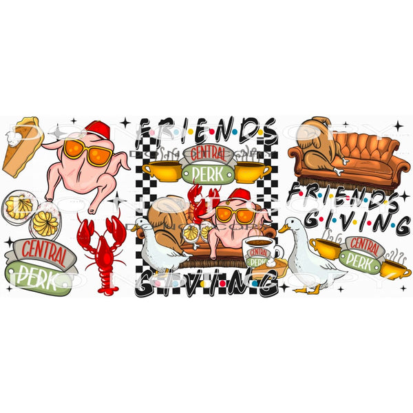 Friends Giving #7593 Sublimation transfers - Heat Transfer