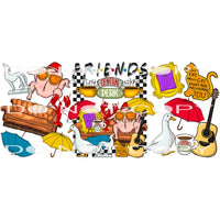 Friends Giving #8554 Sublimation transfers - Heat Transfer