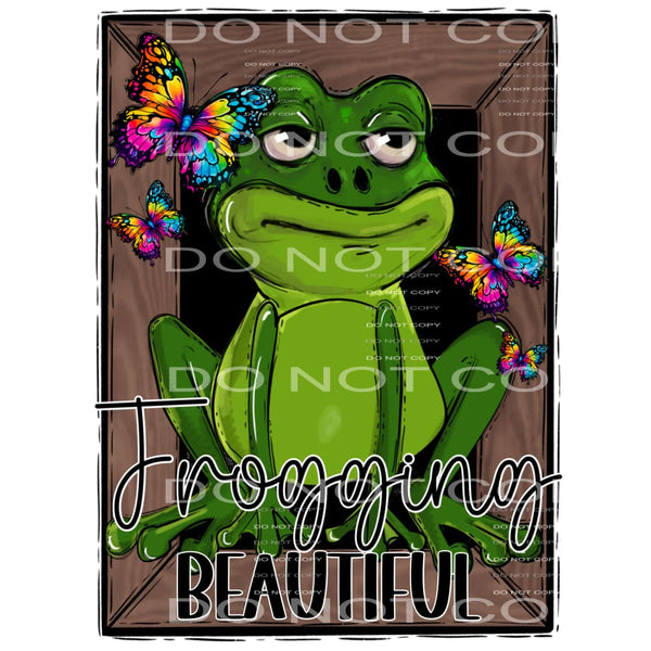 Frogging beautiful # 815 Sublimation transfers - Heat