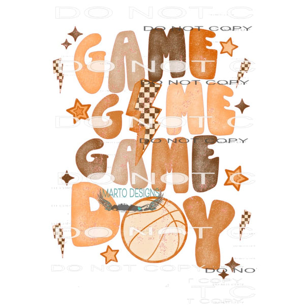 Game Day basketball #9341 Sublimation transfers - Heat