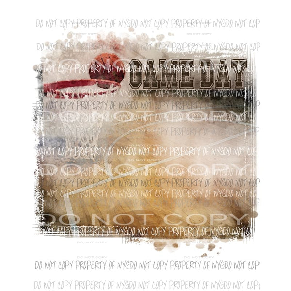 Game Day basketball court Sublimation transfers Heat Transfer