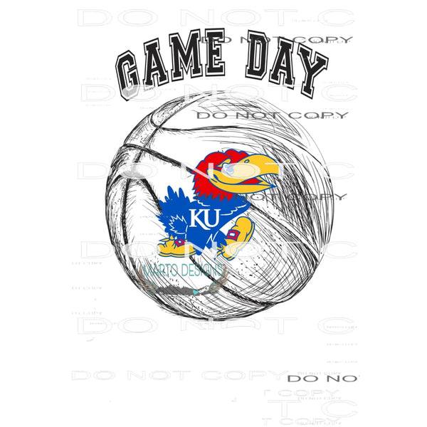 game day jayhawks basketball # 102 Sublimation transfers -