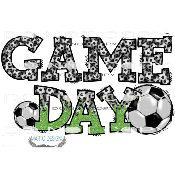 game day soccer # 1068 Sublimation transfers - Heat Transfer