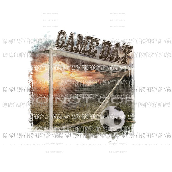 Game Day soccer ball goal Sublimation transfers Heat Transfer