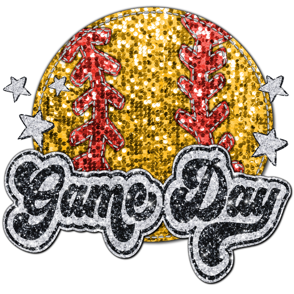 Game Day Softball #7734 Sublimation transfer - Heat Transfer