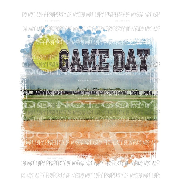 Game day softball field Sublimation transfers Heat Transfer
