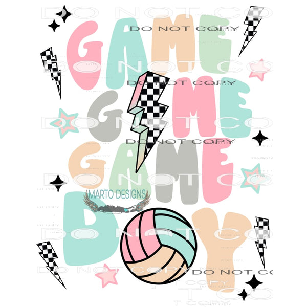Game Day Volleyball #9394 Sublimation transfers - Heat