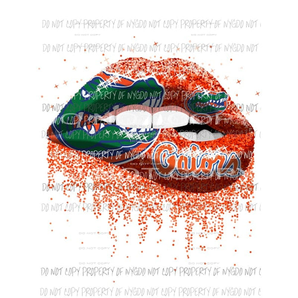 Gator Lips Sublimation transfers Heat Transfer