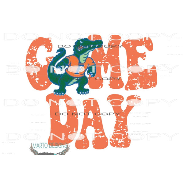 Gators Game Day #10954 Sublimation transfer - Heat Transfer