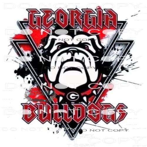 Georgia Bull Dogs #6861 Sublimation transfers - Heat