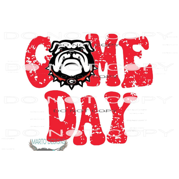 Georgia Game Day #10967 Sublimation transfer - Heat
