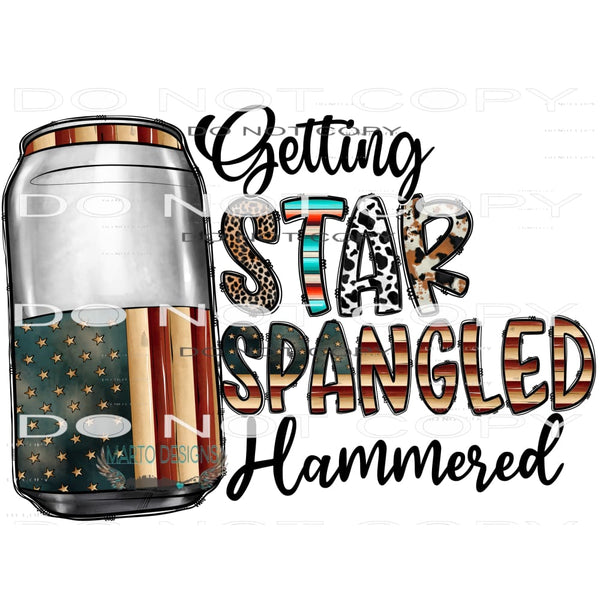 Getting Star Spangled Hammered #10799 Sublimation transfers