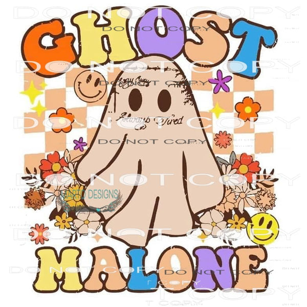 Ghost Malone #6164 Sublimation transfers - Heat Transfer