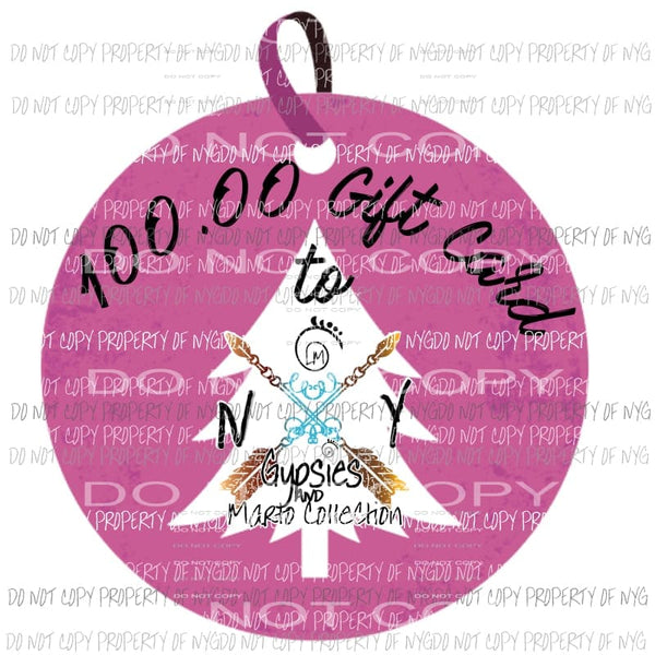 Gift Card 100.00 Christmas Theme