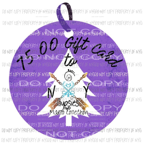 Gift Card 75.00 Christmas Theme