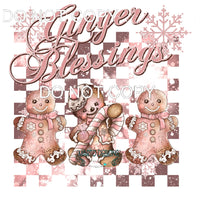 Ginger Blessing #8330 Sublimation transfers - Heat Transfer