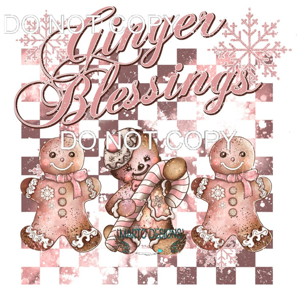 Ginger Blessing #8330 Sublimation transfers - Heat Transfer