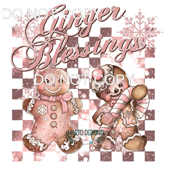 Ginger Blessing #8332 Sublimation transfers - Heat Transfer