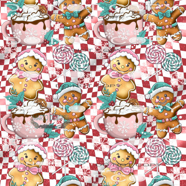 Gingerbread #7098 Sublimation transfers - Heat Transfer