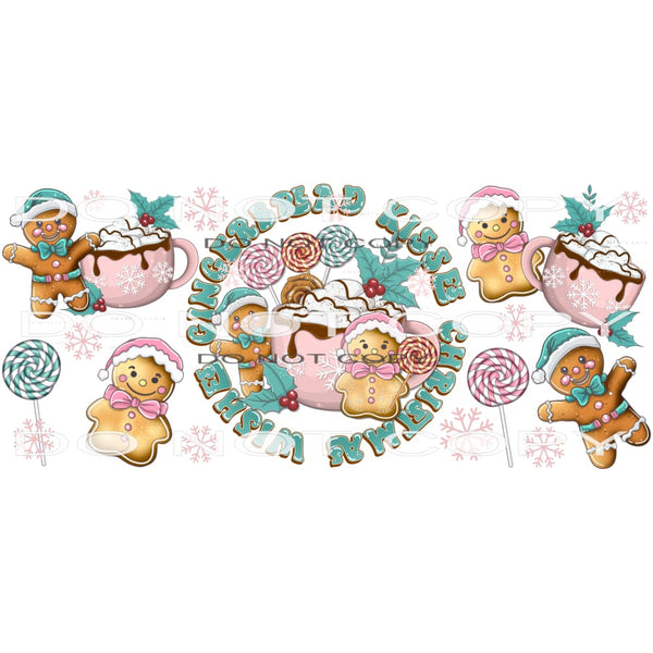 Gingerbread Kisses and Birthday Wishes #7094 Sublimation